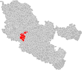 Localisation de Communauté de communes de Rémilly et environs