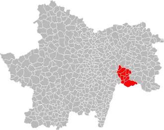 Localisation de Communauté de communes de Saône et Seille