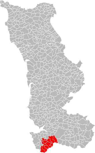 Localisation de Communauté de communes de Saint-James