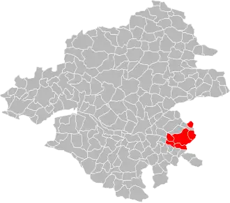 Localisation de Communauté de communes de Vallet