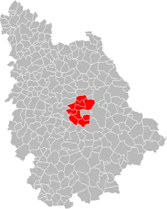 Localisation de Communauté de communes de Vienne et Moulière