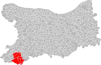 Localisation de Communauté de communes de Vire