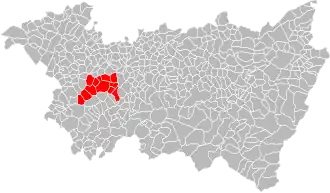 Localisation de Communauté de communes de Vittel-Contrexéville