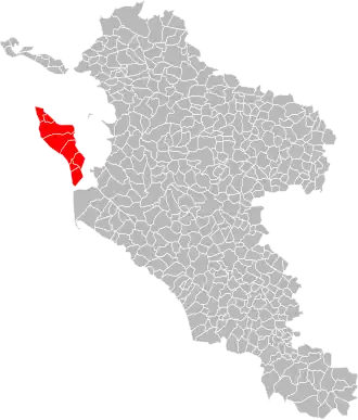 Localisation de Communauté de communes de l'île d'Oléron