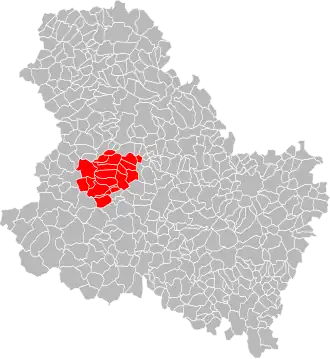 Localisation de Communauté de communes de l'Aillantais