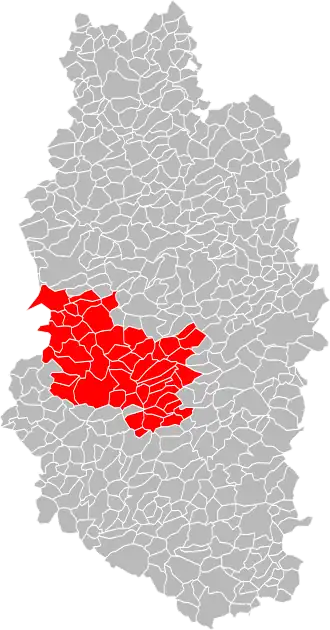 Localisation de Communauté de communes De l'Aire à l'Argonne