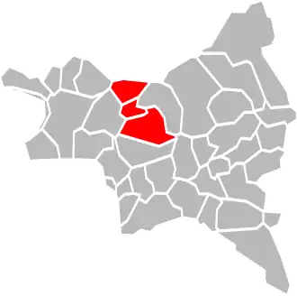 Localisation de Communauté d'agglomération de l'aéroport du Bourget