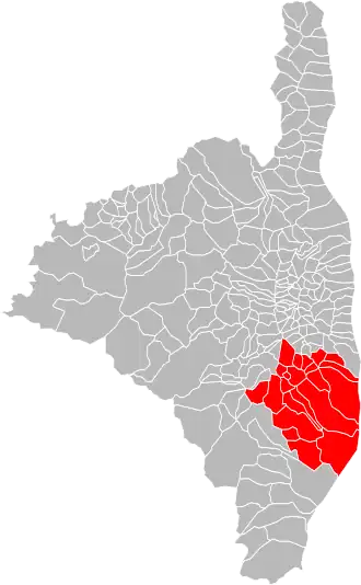 Localisation de Communauté de communes de l'Oriente