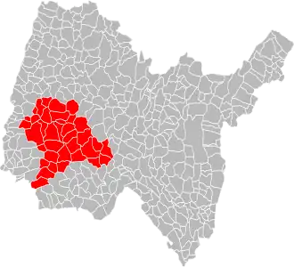 Localisation de Communauté de Communes de la Dombes
