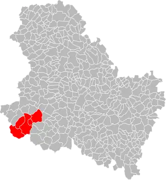 Localisation de Communauté de communes de la Puisaye fargeaulaise