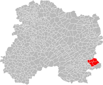 Localisation de Communauté de communesSaulx et Bruxenelle
