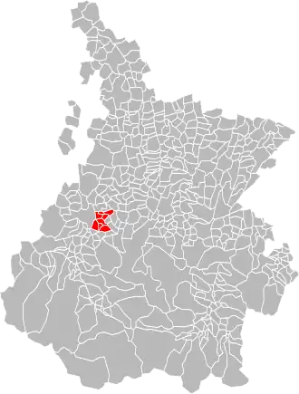 Localisation de Communauté de communes de la Baronnie des Angles