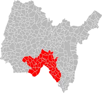 Localisation de Communauté de communes de la Plaine de l'Ain