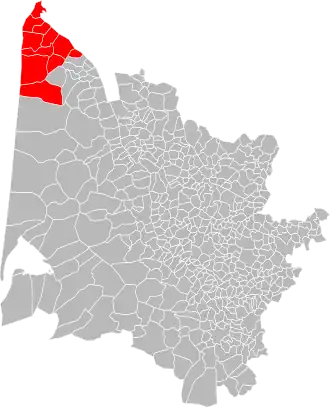 Localisation de Communauté de communes de la Pointe du Médoc