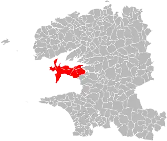 Localisation de Communauté de communes de la presqu'île de Crozon