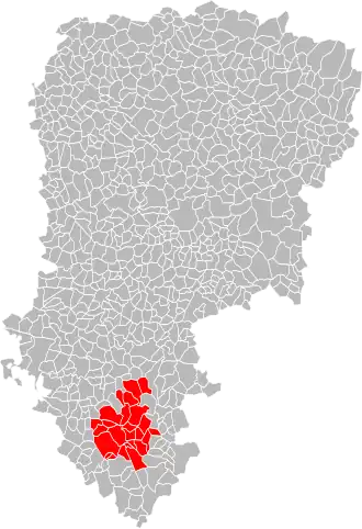 Localisation de Communauté de communesde la Région de Château-Thierry