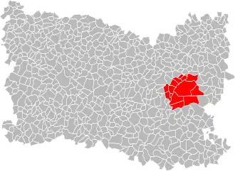 Localisation de Agglomération de la région de Compiègne