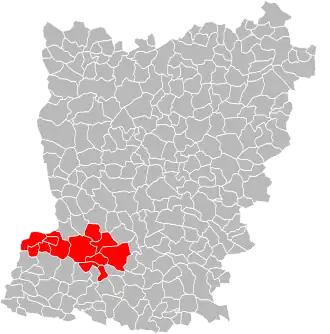 Localisation de Communauté de communes de la Région de Cossé-le-Vivien