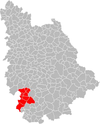 Localisation de Communauté de communes de la Région de Couhé
