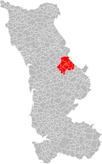 Localisation de Communauté de communes de la région de Daye