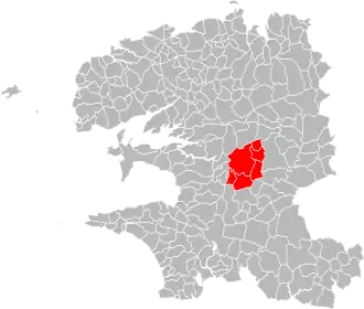 Localisation de Communauté de communes de la Région de Pleyben