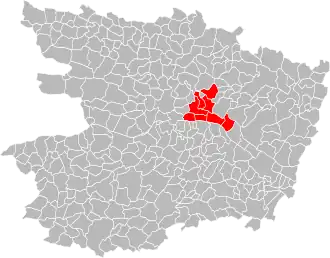 Localisation de Communauté de communes de la Vallée Loire-Authion