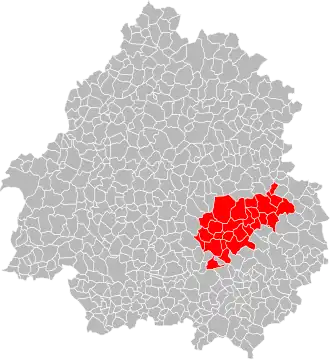 Localisation de Communauté de communes de la Vallée de l'Homme