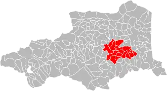 Localisation de Communauté de communes des Aspres