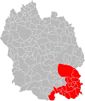 Localisation de Communauté de communes Des Cévennes au Mont Lozère