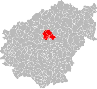 Localisation de Communauté de communes des Monédières