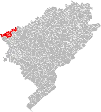 Localisation de Communauté de communes des Rives de l'Ognon