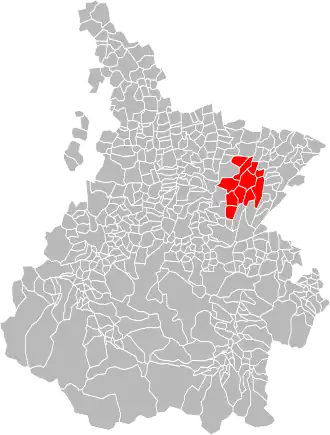 Localisation de Communauté de communes des Baïses