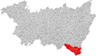 Localisation de Communauté de communes des Ballons des Hautes-Vosges