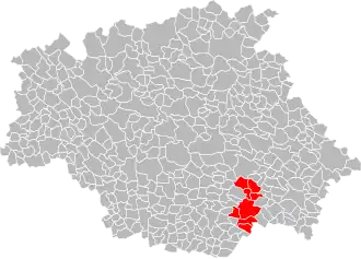 Localisation de Communauté de communes des Coteaux de Gimone