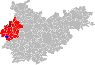 Localisation de Communauté de communes des Deux Rives