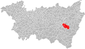 Localisation de Communauté de communes des Monts de Vologne