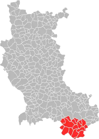 Localisation de Communauté de communes des Monts du Pilat