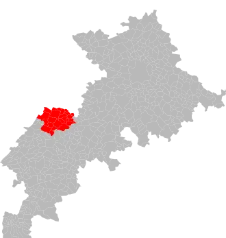 Localisation de Communauté de communes des Portes du Comminges