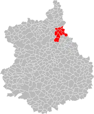 Localisation de Communauté de communes des Quatre Vallées