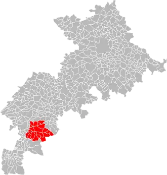 Localisation de Communauté de communes des Trois Vallées