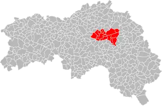 Localisation de Communauté de communes des Vallées du Merlerault