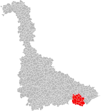 Localisation de Communauté de communes des Vallées du Cristal