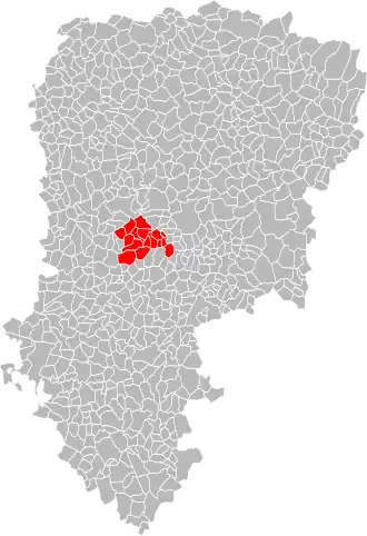 Localisation de Communauté de communes des Vallons d'Anizy