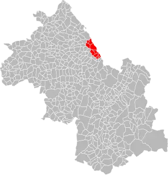 Localisation de Communauté de communesLes Vallons du Guiers