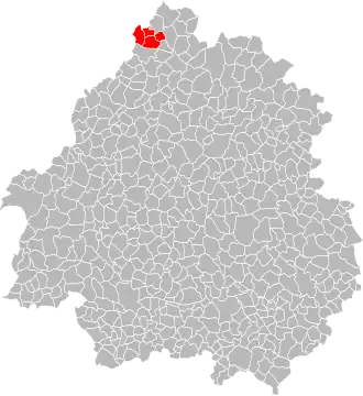Localisation de Communauté de communes des Villages du Haut-Périgord