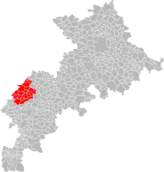 Localisation de Communauté de communes du Boulonnais
