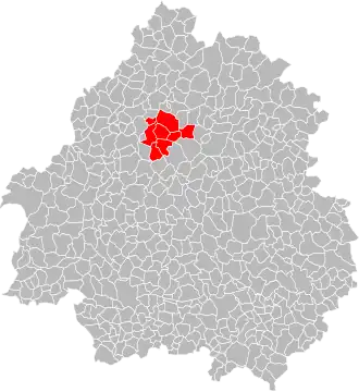 Localisation de Communauté de communesdu Brantômois