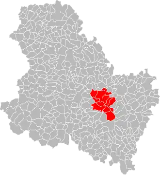Localisation de Communauté de communes du Chablisien