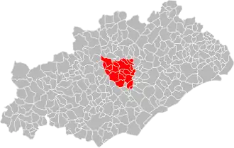 Localisation de Communauté de communes du Clermontais