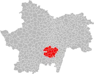 Localisation de Communauté de communes du Clunisois